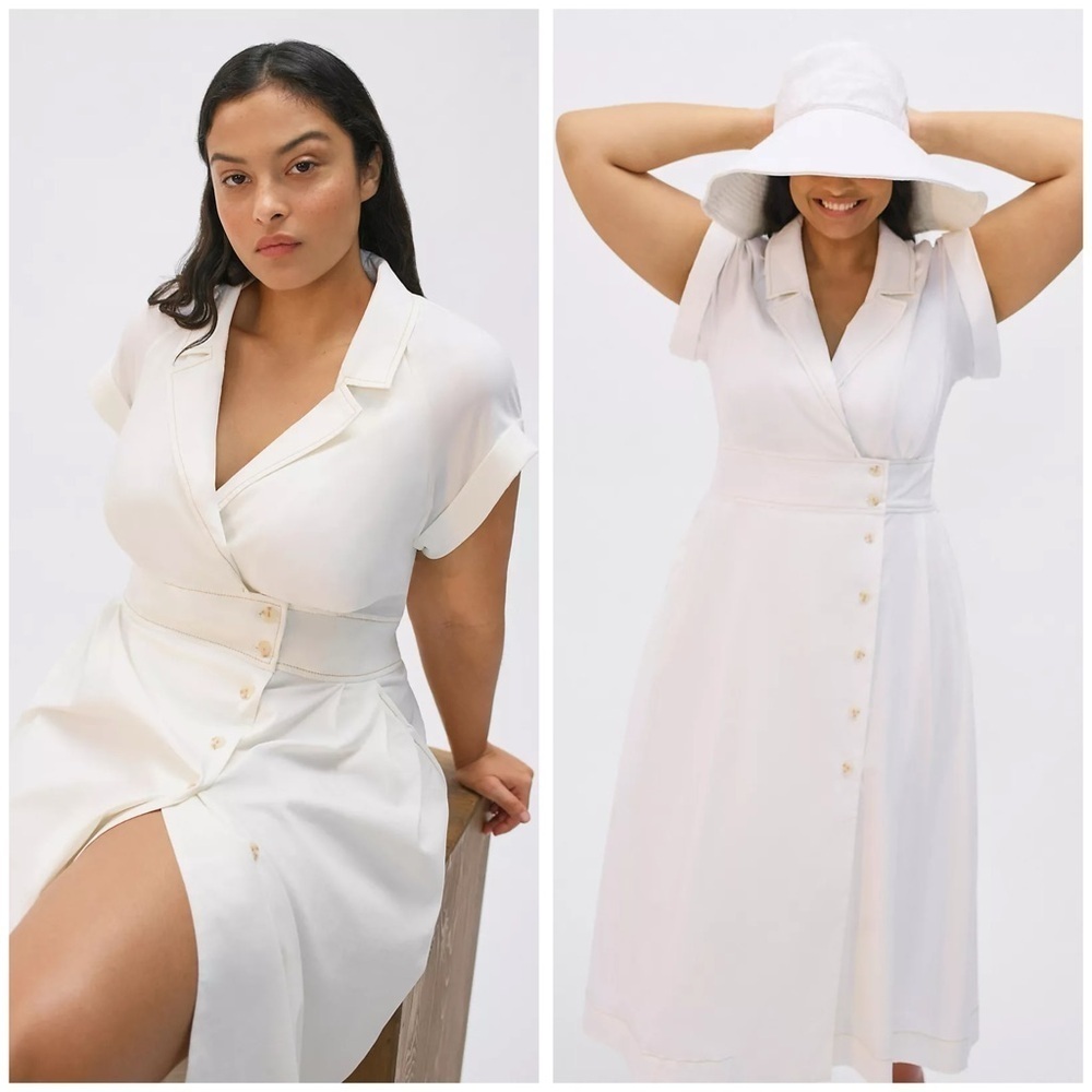 New Maeve Poplin Midi Shirtdress Size 6​​​​